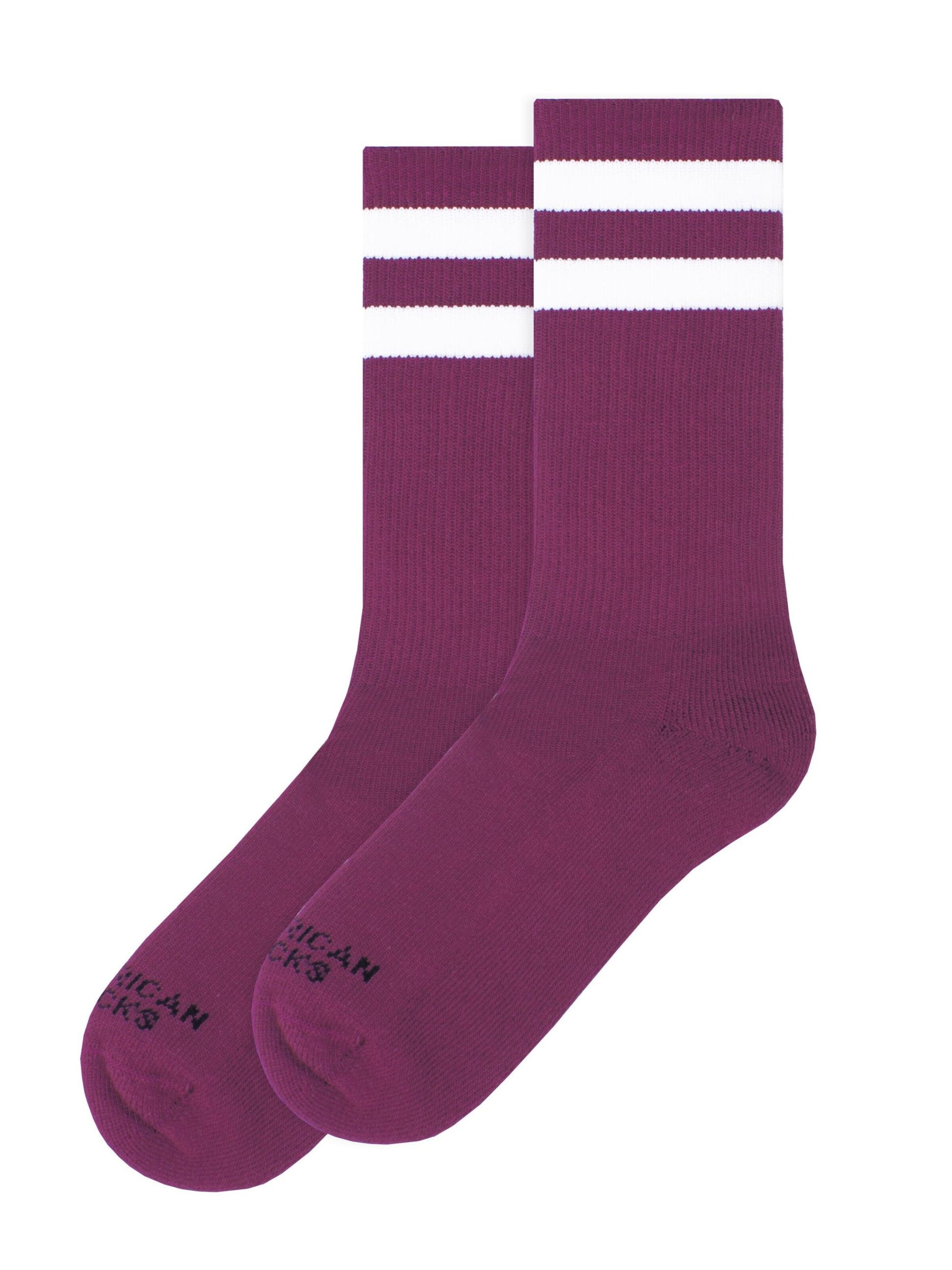 American Socks Socks 'Plum' in Purple: front