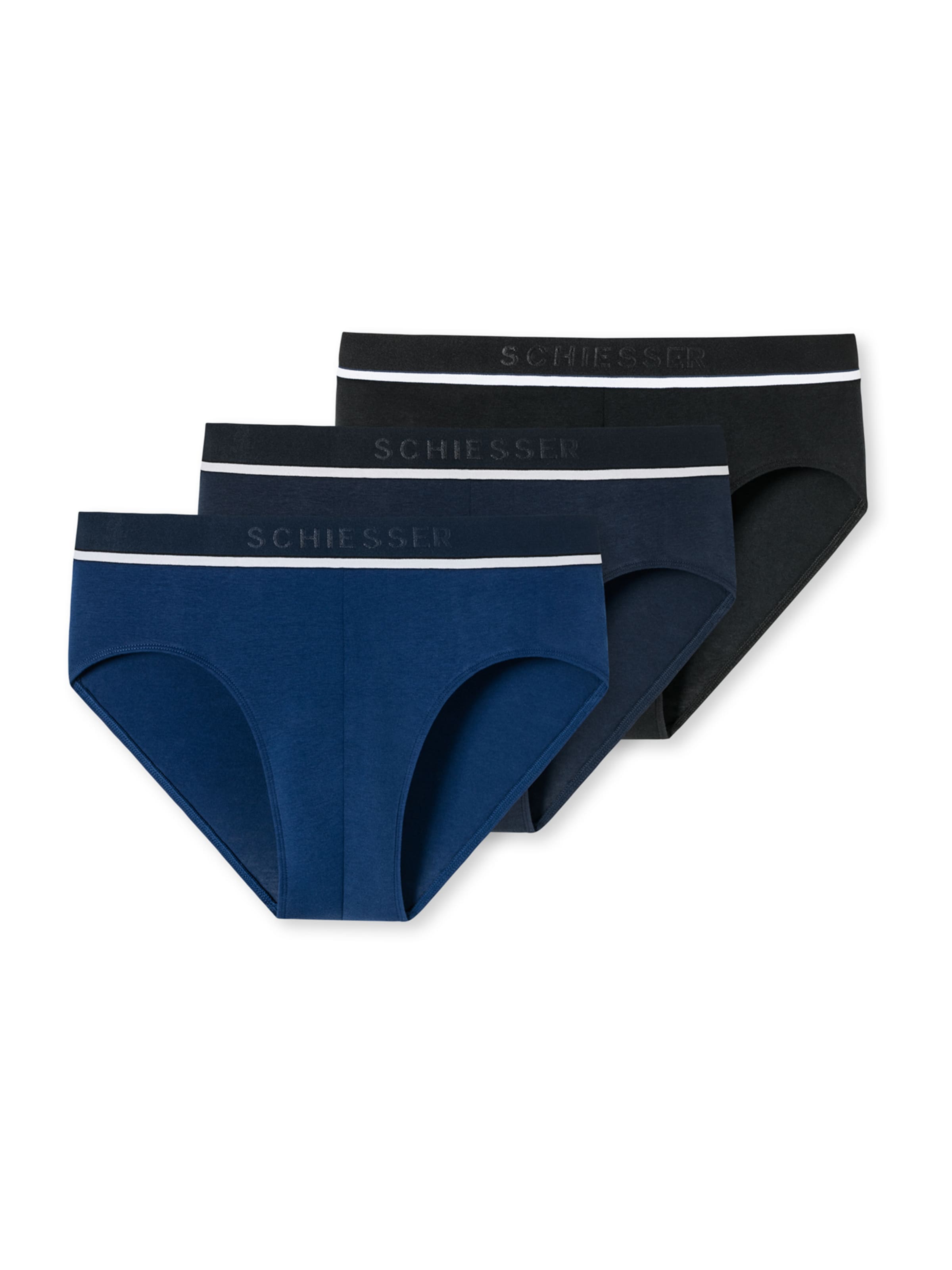 SCHIESSER Slip in Blauw: voorkant