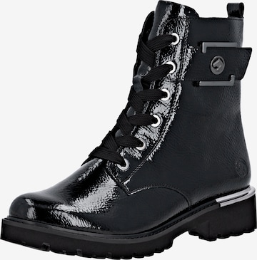 REMONTE Veterlaarsjes in Zwart: voorkant