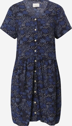 Iriedaily Robe-chemise 'Flowerbirds' en bleu marine / bleu roi / blanc, Vue avec produit