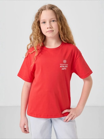 T-Shirt Tommy Life en rouge : devant