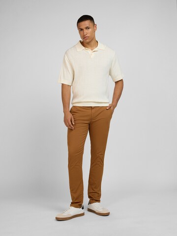 WOTEGA Slim fit Chino Pants 'Adriano' in Beige