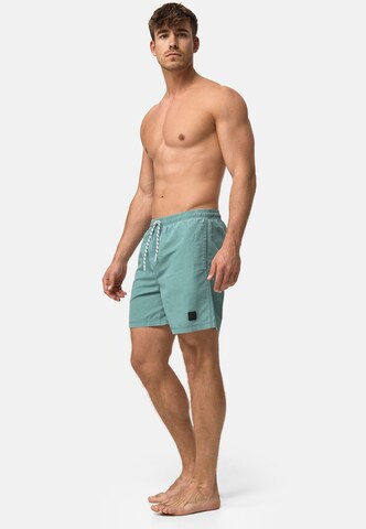 Shorts de bain 'Ace' INDICODE JEANS en vert