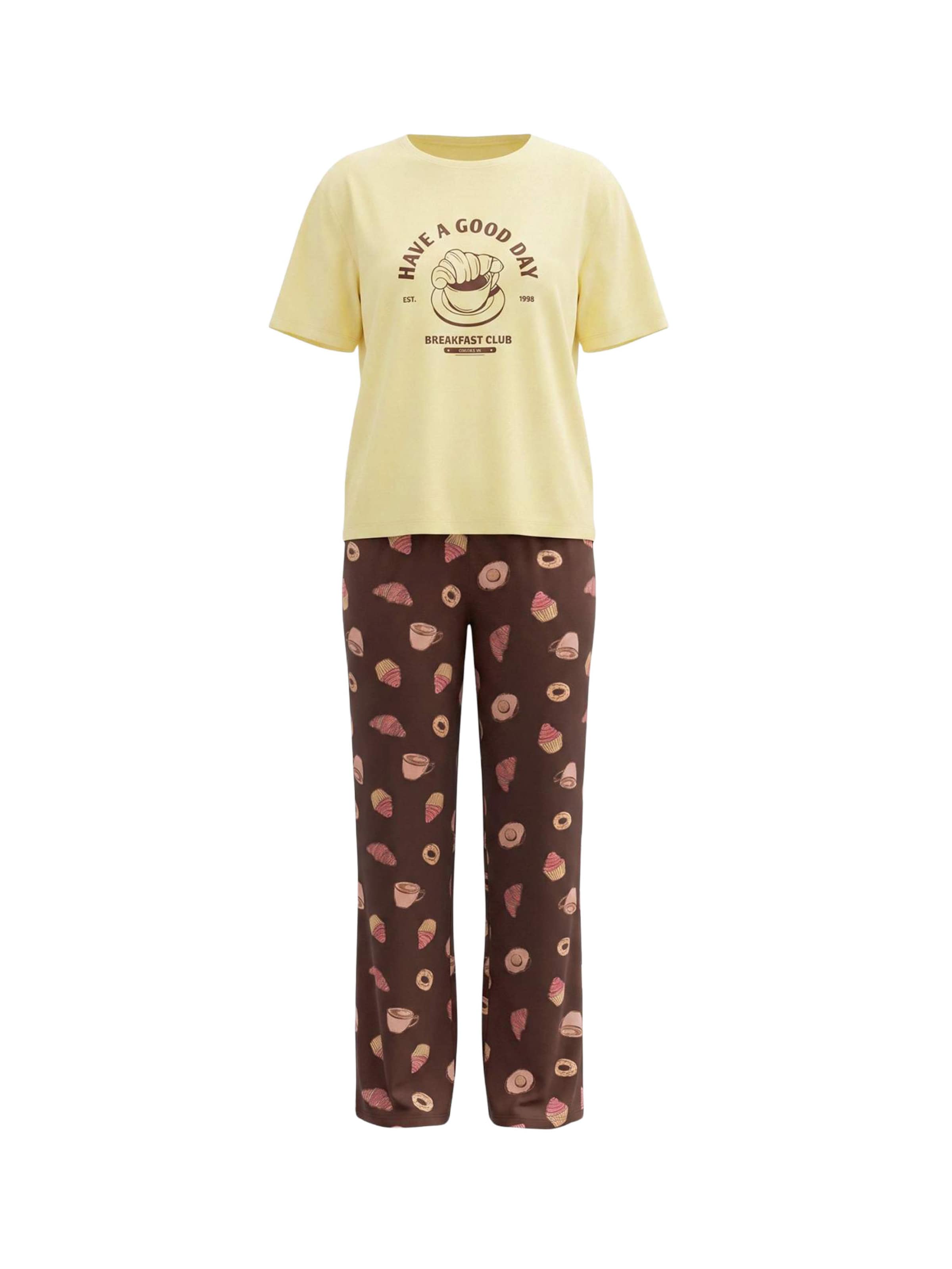 Pyjama Trendyol en marron : devant