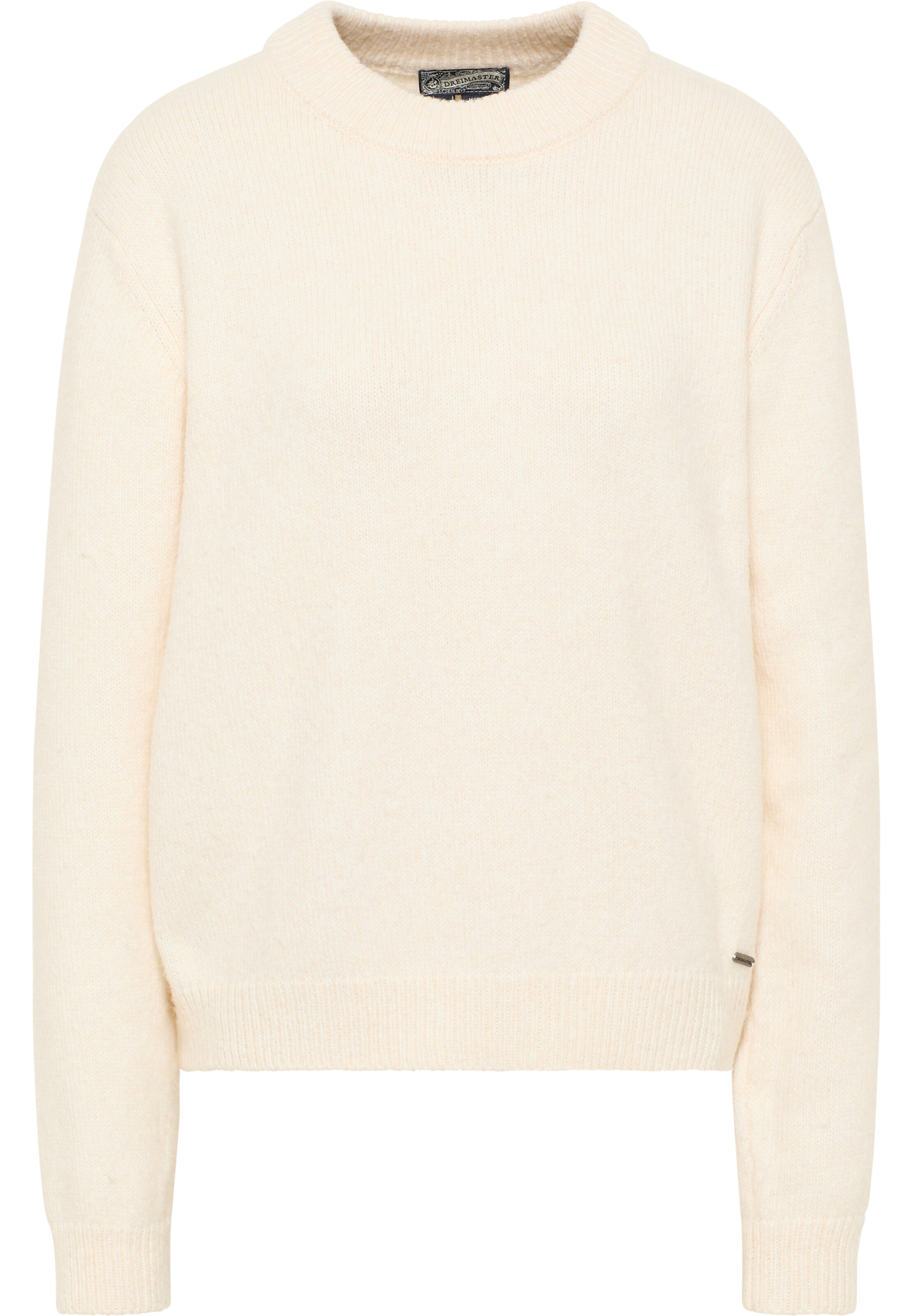 DreiMaster Vintage Пуловер в бяло: отпред