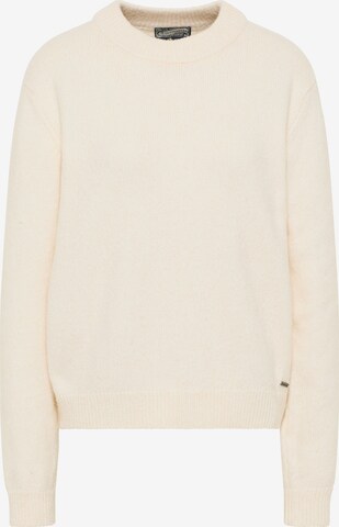 Pull-over DreiMaster Vintage en blanc : devant