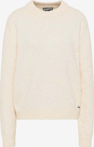 DreiMaster Vintage Пуловер в бяло: отпред