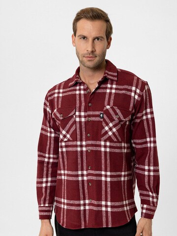 Regular fit Camicia 'Arthur' di Moxx Paris in rosso: frontale