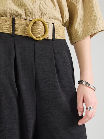 Hailys Široký strih Plisované nohavice 'Li44ora' - Čierna