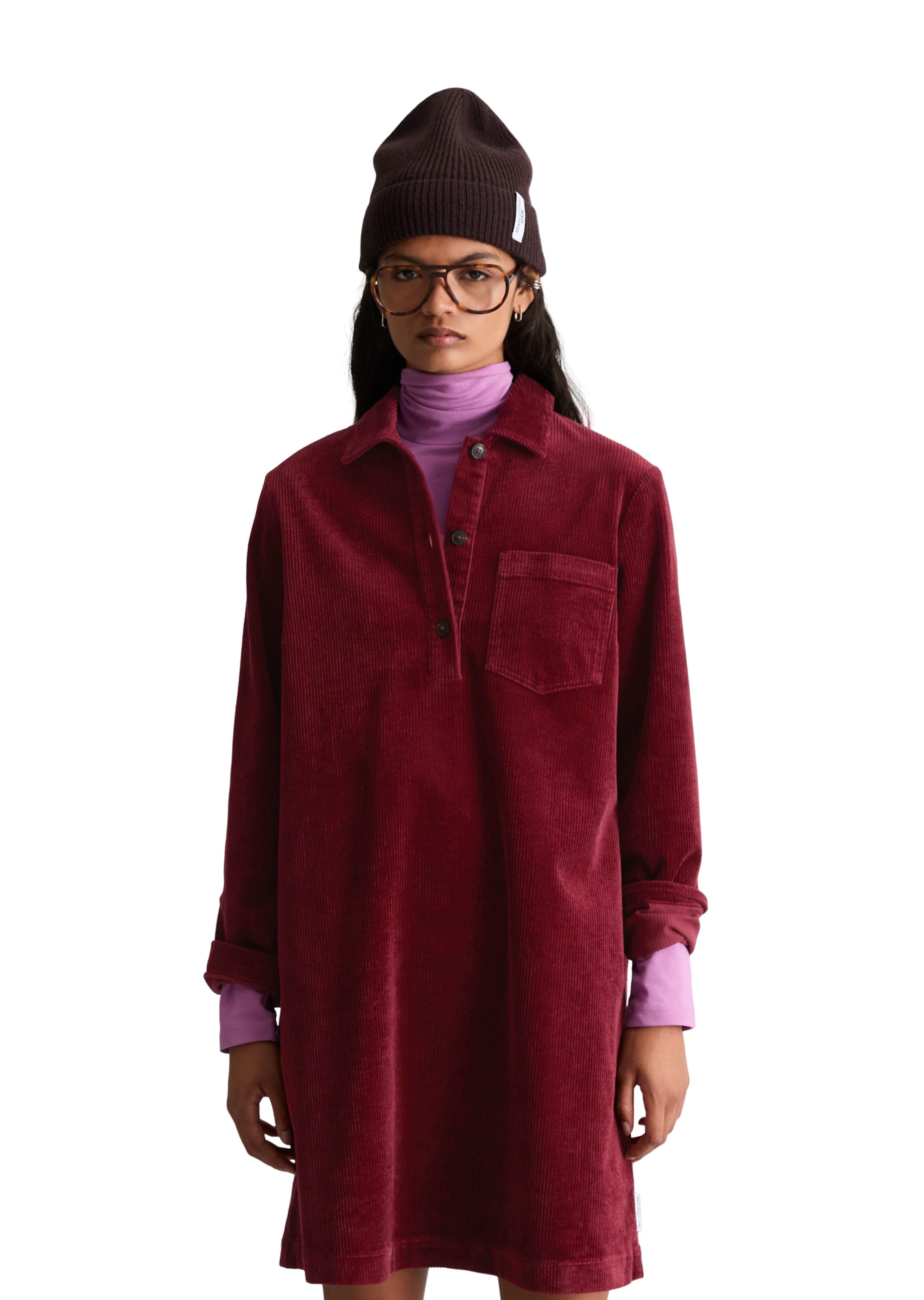 Marc O'Polo DENIM Kleid in Rot: Vorderseite