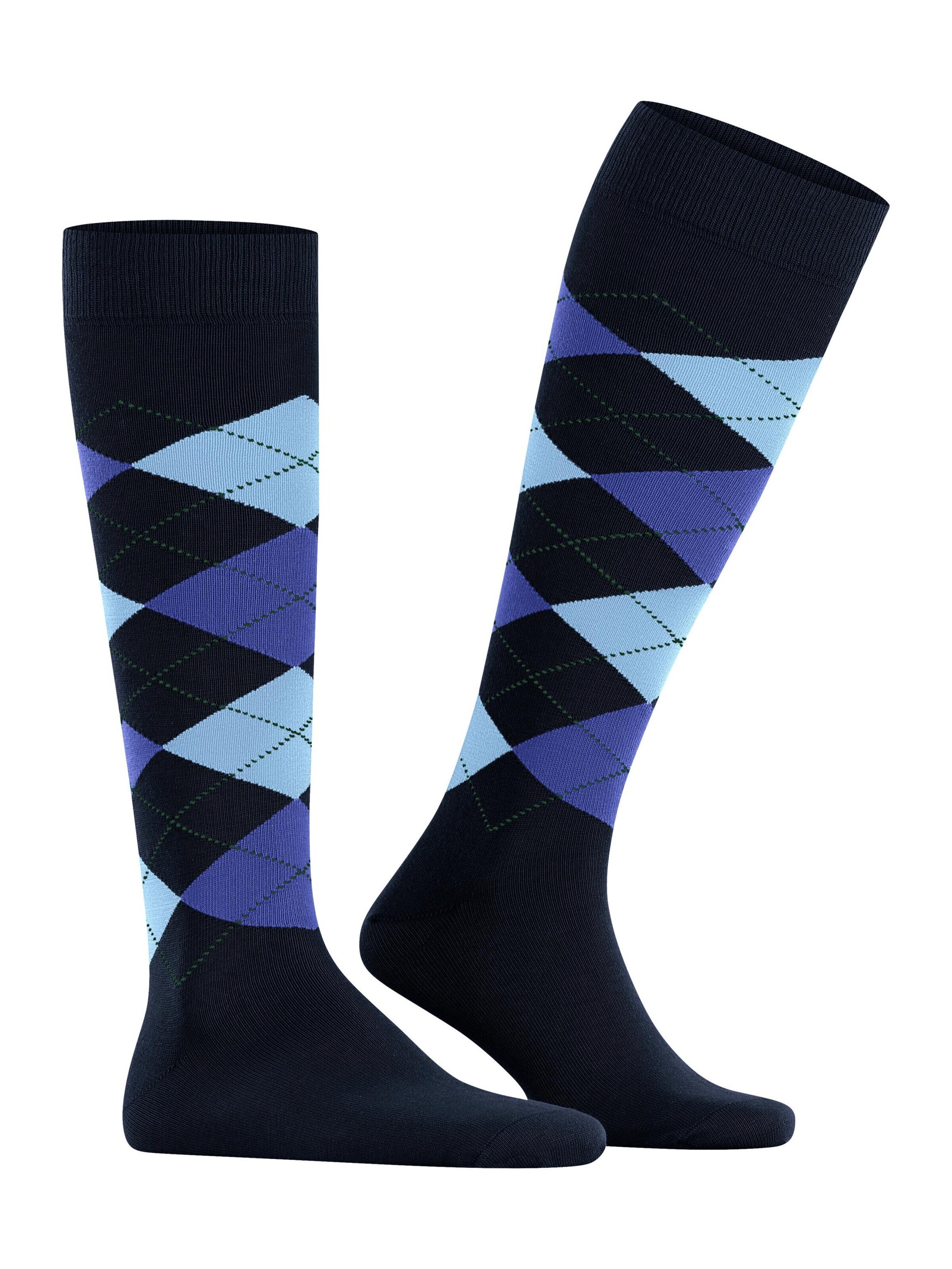 BURLINGTON Knee High Socks 'King' in Blue