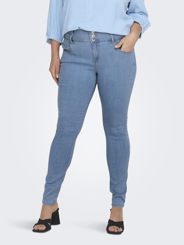 ONLY Carmakoma Skinny Jeans 'Anna' in Blauw: voorkant