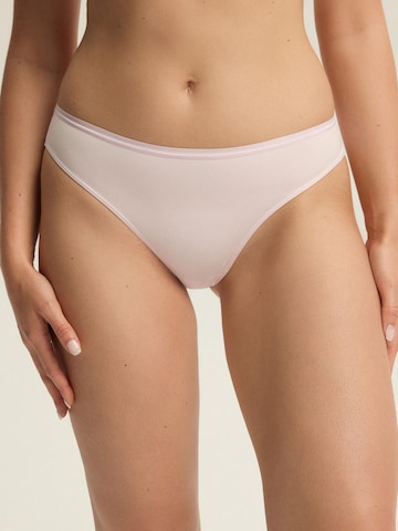 ESOTIQ - Panti 'Slip Arien, florales Muster, glatte Microfaser, mit Baumwollzwickel' en rosa
