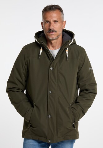 Schmuddelwedda Winter jacket in Green: front