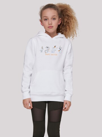 F4NT4STIC Sweatshirt 'Disney Frozen 2 Olaf Shape-Shifter' in Weiß: predná strana