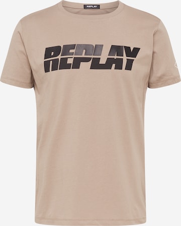 REPLAY T-Shirt in Beige: predná strana