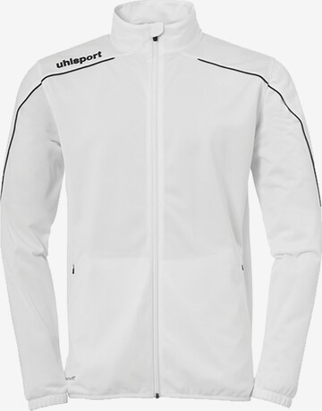 UHLSPORT Training Jacket in White: front