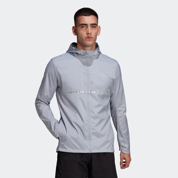 Veste de sport 'Own The Run' ADIDAS SPORTSWEAR en gris : devant