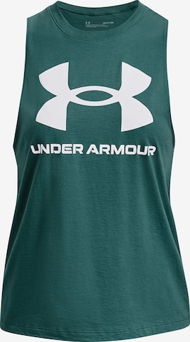 UNDER ARMOUR Sports Top in Green: front