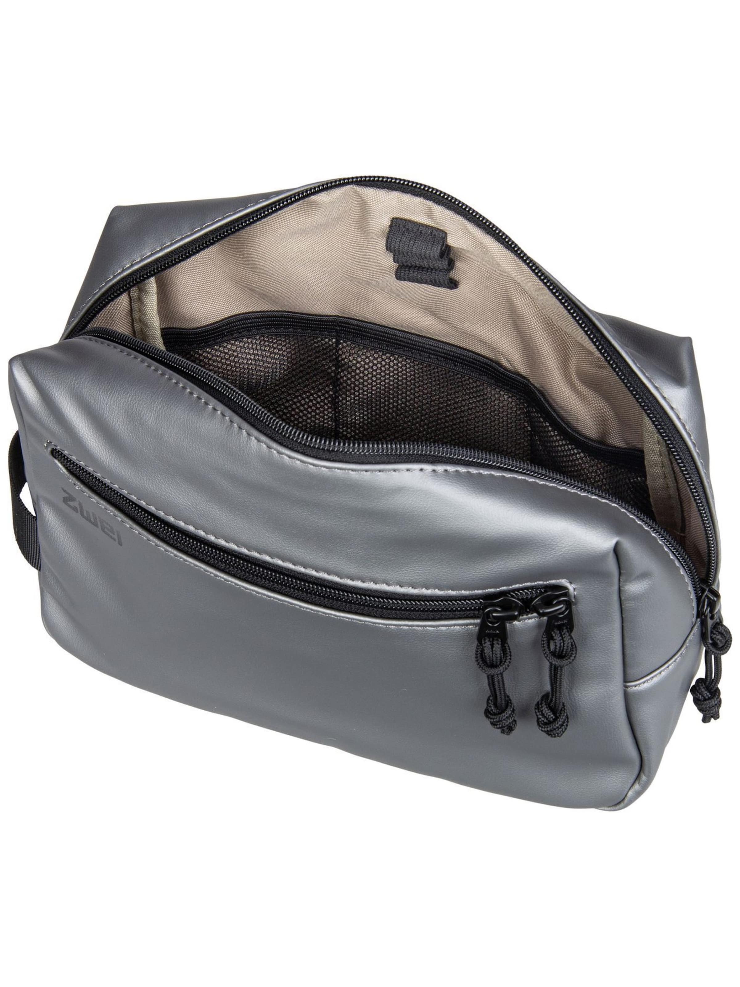 ZWEI Kulturtasche 'Cargo' in Silber