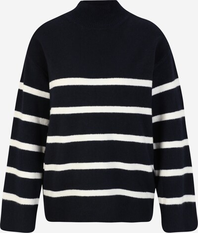 Pieces Tall Sweater 'NUSKA' in Navy / White, Item view