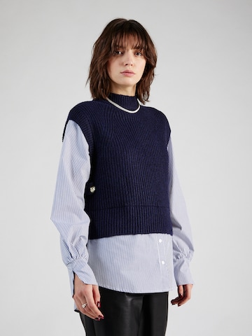 River Island Sweater in Blue: front