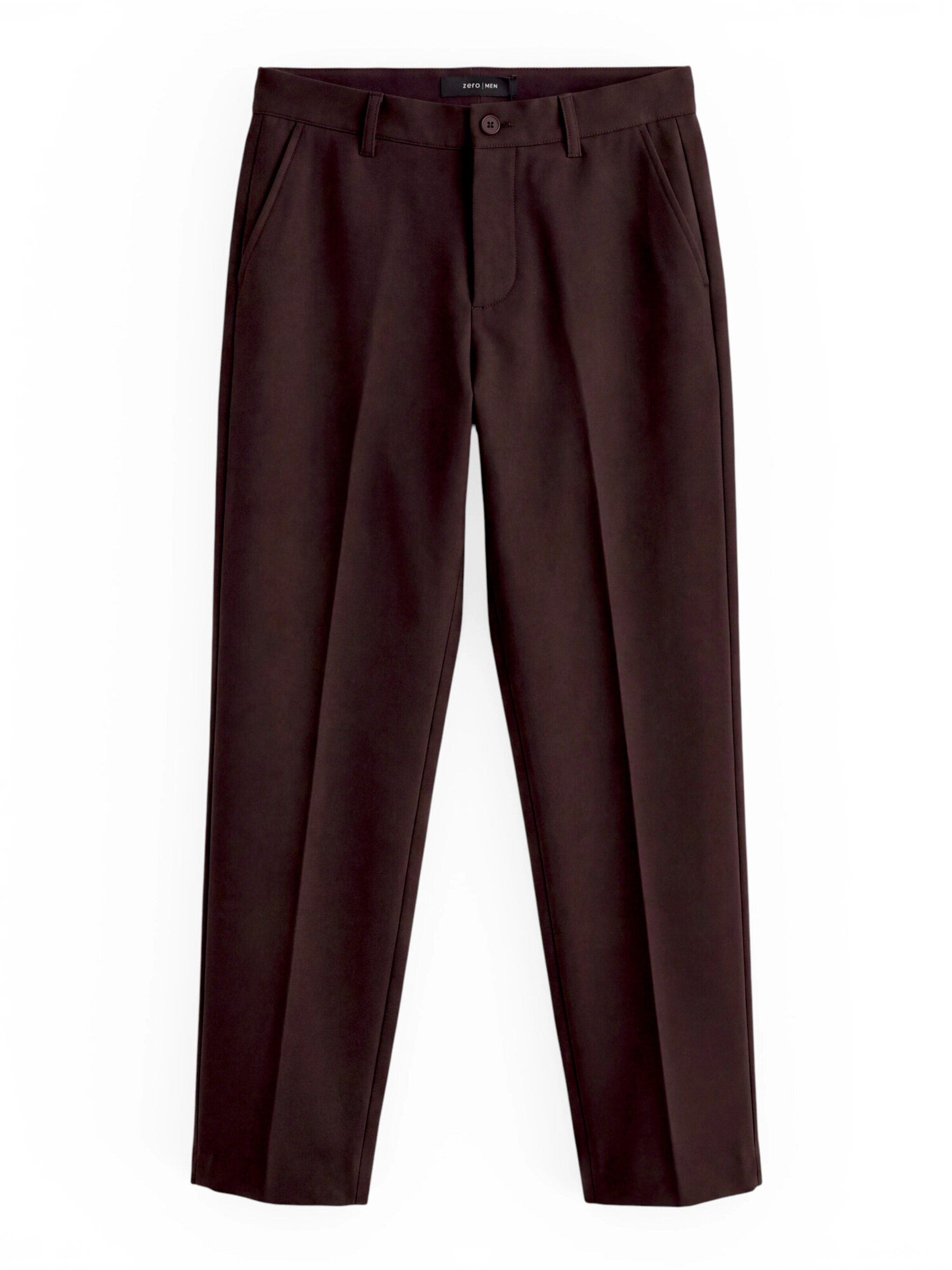 Loosefit Pantalon à plis zero en marron : devant