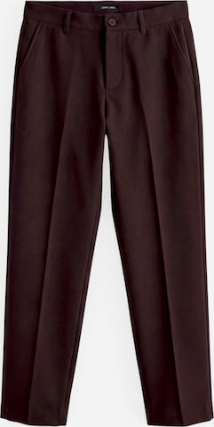 Loosefit Pantaloni con piega frontale di zero in marrone: frontale