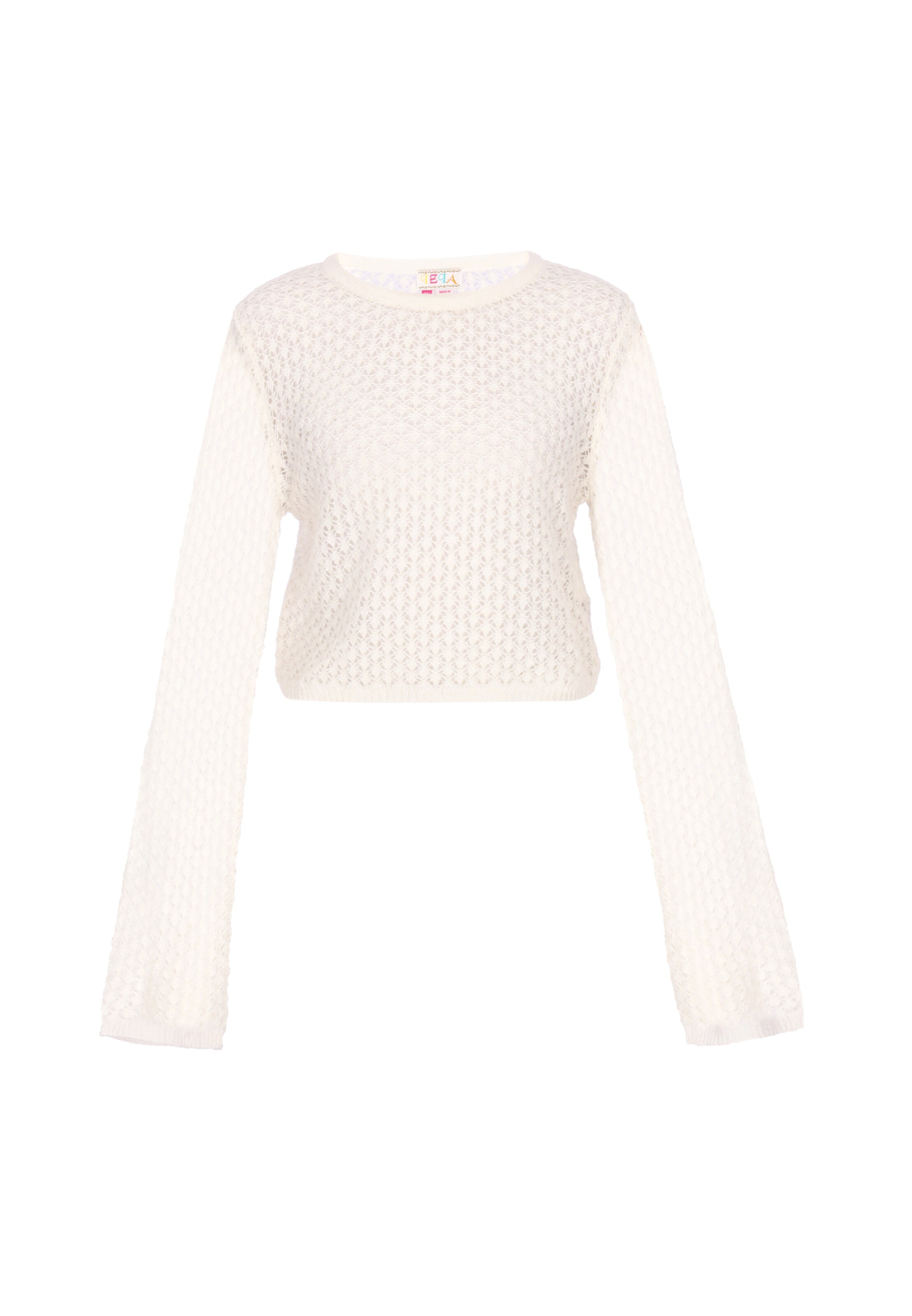 IZIA Sweater 'Festival' in White: front