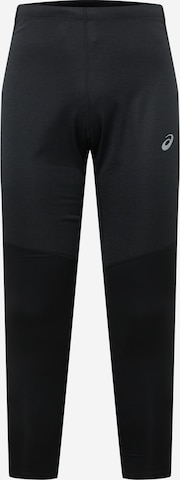 Skinny Pantalon de sport ASICS en noir : devant