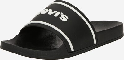 LEVI'S ® Pantoletter 'JUNE 3D' i sort / hvid, Produktvisning