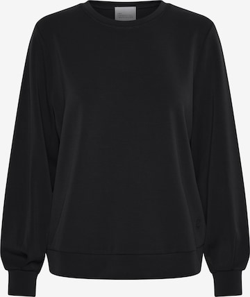 Sweat-shirt My Essential Wardrobe en noir : devant