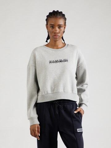 NAPAPIJRI Sweatshirt in Grey: front