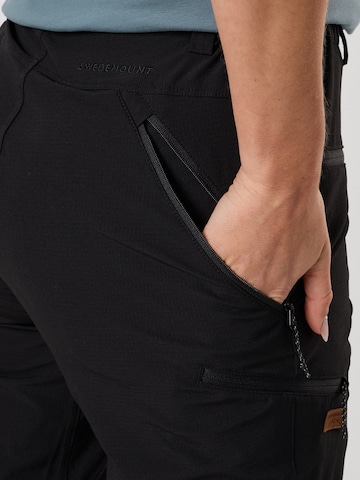 SWEDEMOUNT Regular Outdoorbroek 'Stryn' in Zwart