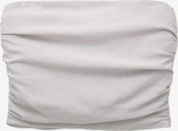 Top de la Pull&Bear pe gri: față