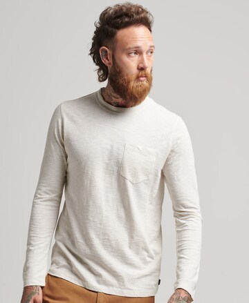 Superdry Shirt in Beige: voorkant