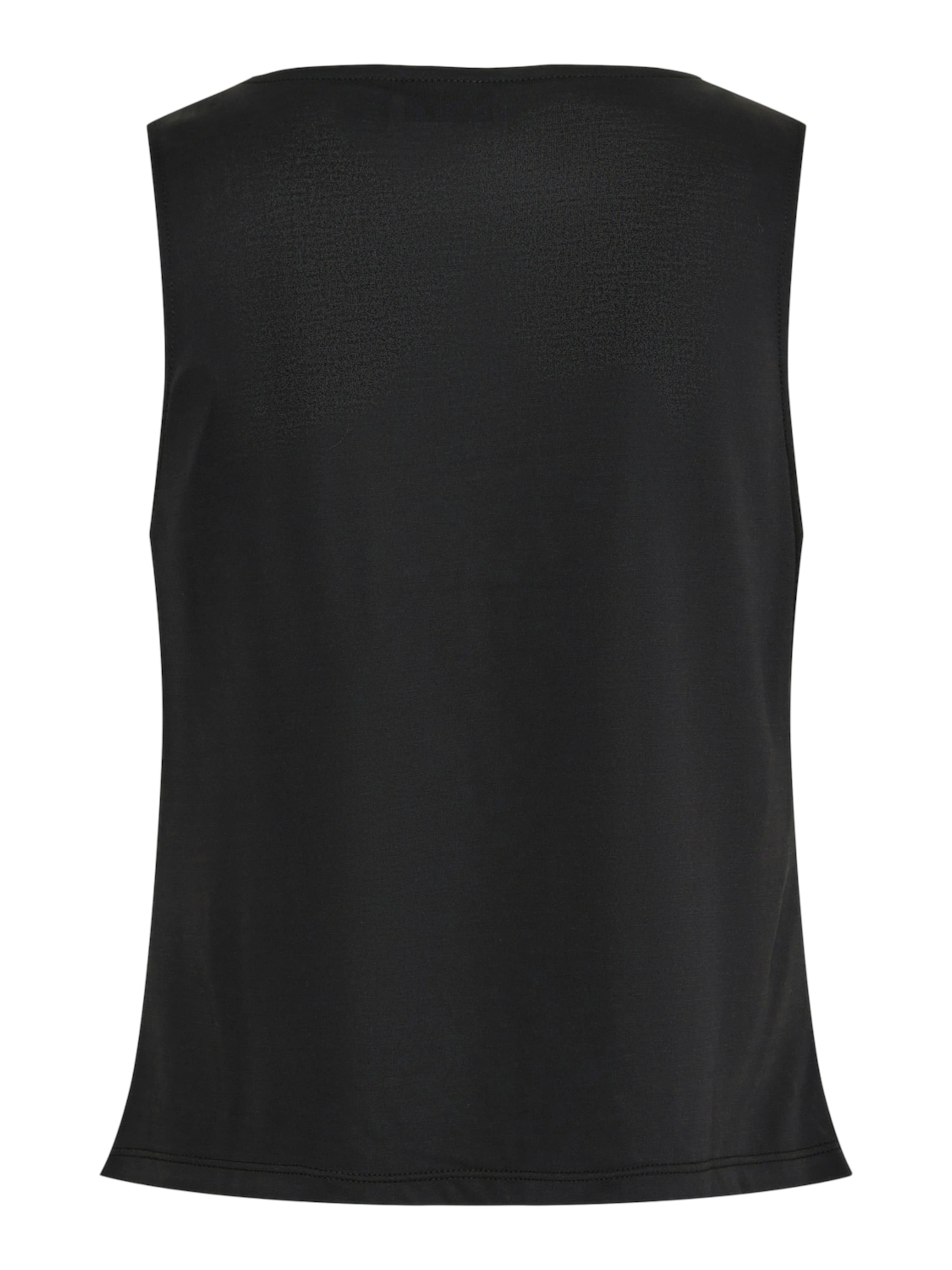 PIECES Top 'Anora' - Čierna