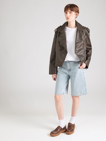 PIECES Oversized Shirt 'PCALIFI FASTTRACK' in White