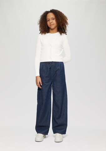 s.Oliver Gebreid vest in Wit: voorkant