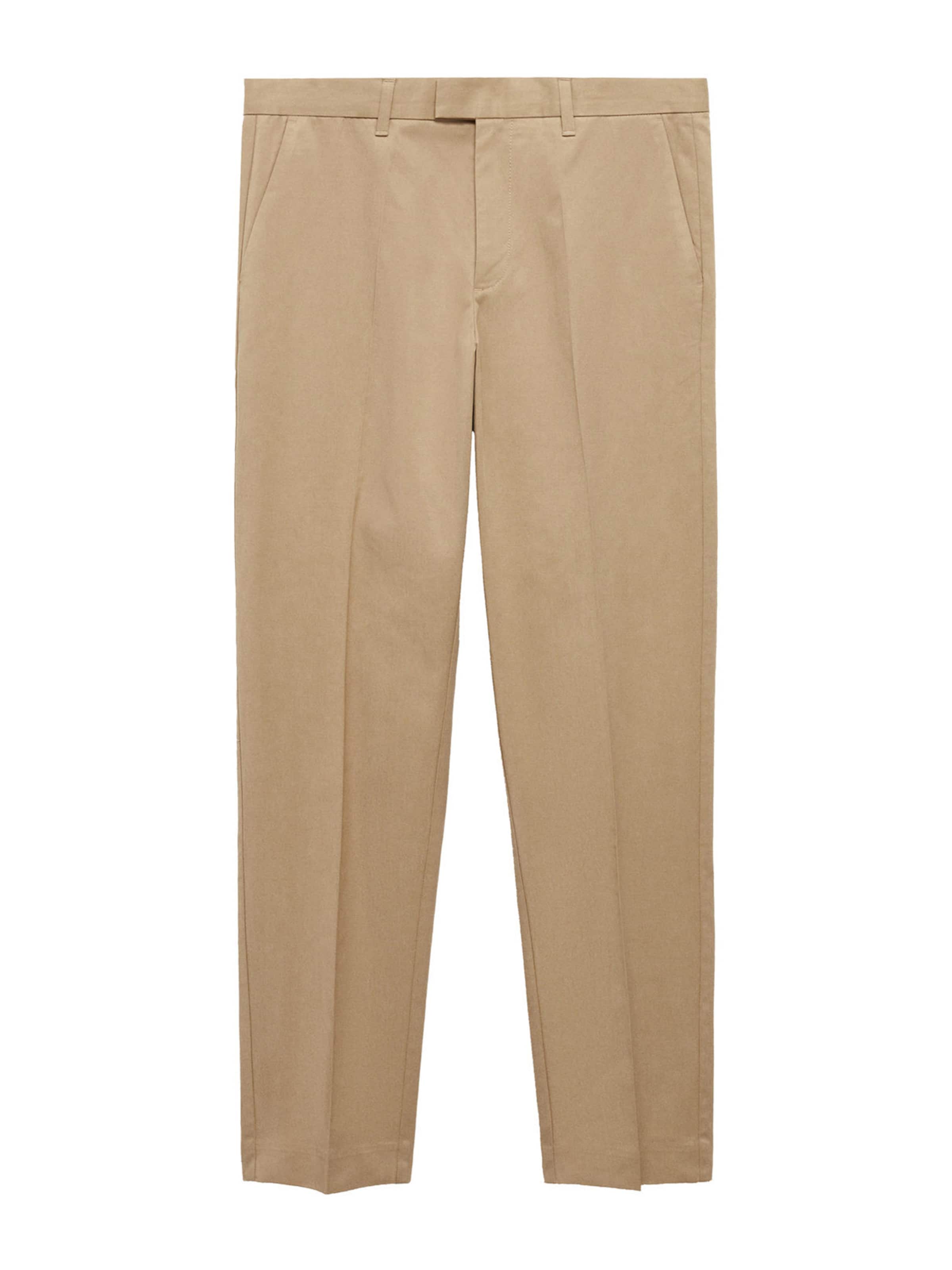 MANGO MAN Kalhoty s puky 'NICCO' – béžová: přední strana