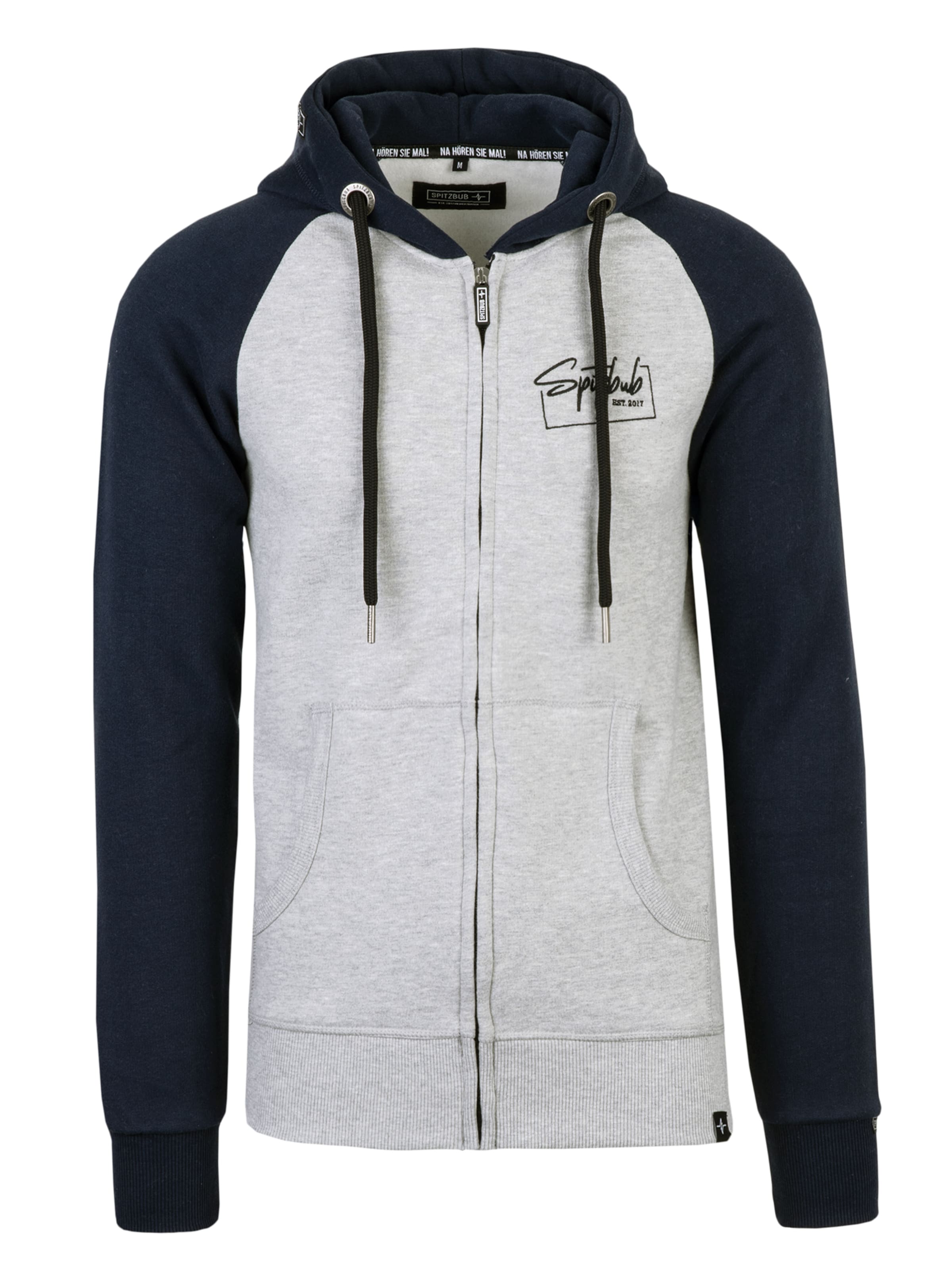 SPITZBUB Sweat jacket 'Carlo' in Blue: front