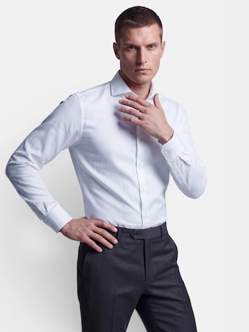 Vercate Slim fit Zakelijk overhemd 'Twill' in Wit