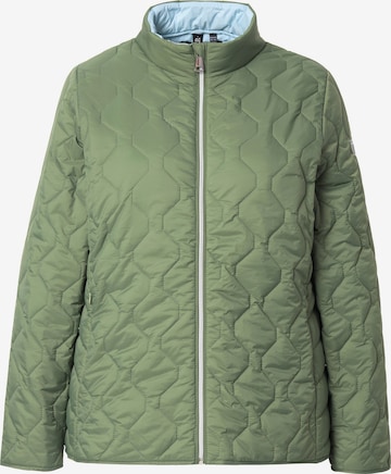 Ulla Popken Between-season jacket in Green: front