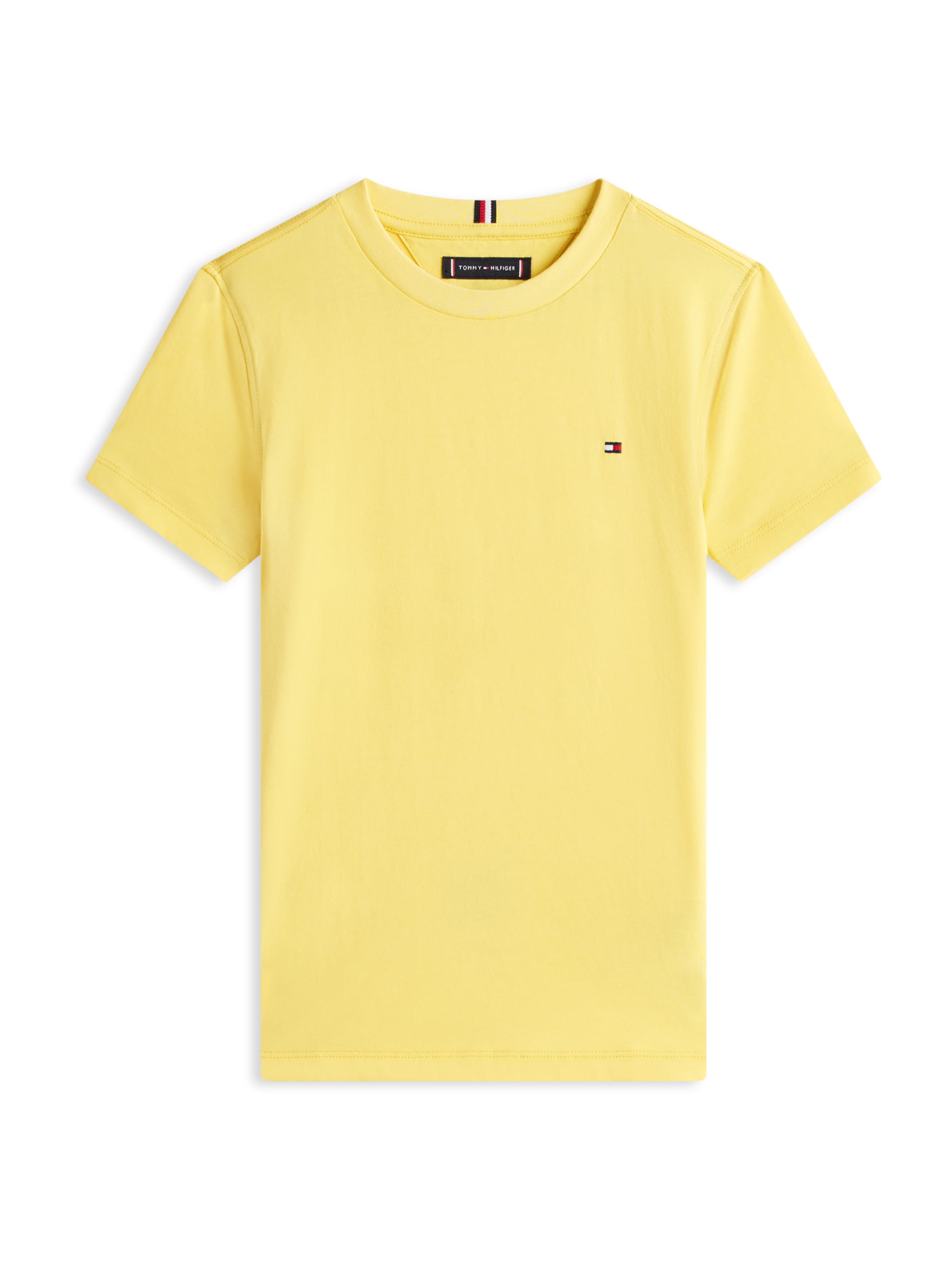TOMMY HILFIGER Μπλουζάκι 'ESSENTIAL' σε κίτρινο: μπροστά