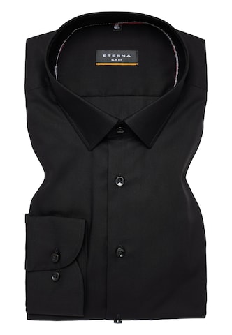 ETERNA Slim Fit Hemd in Schwarz