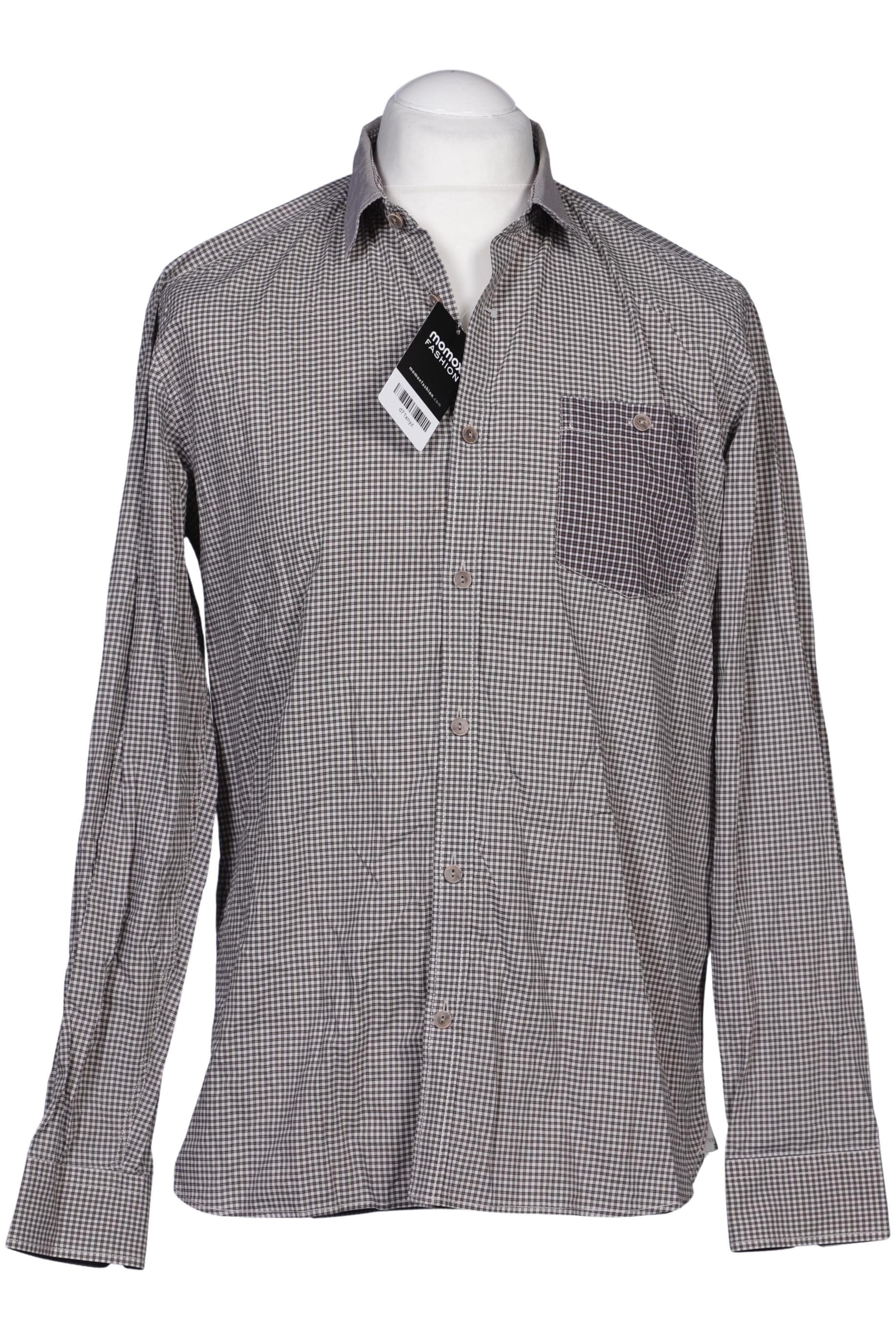 Ted Baker Button Up Shirt in L-XL in Grey: front