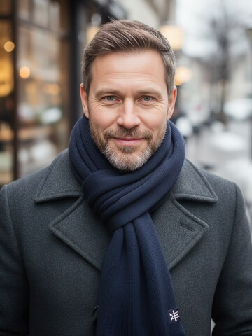 Manufaktur13 Schal 'Fringe'‌‌‌‌‌ in Blau