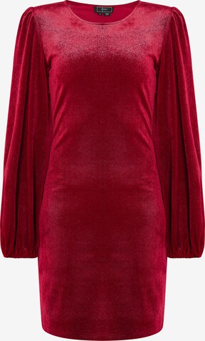 Robe de cocktail faina en rouge : devant