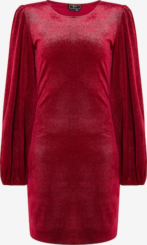 Robe de cocktail faina en rouge : devant