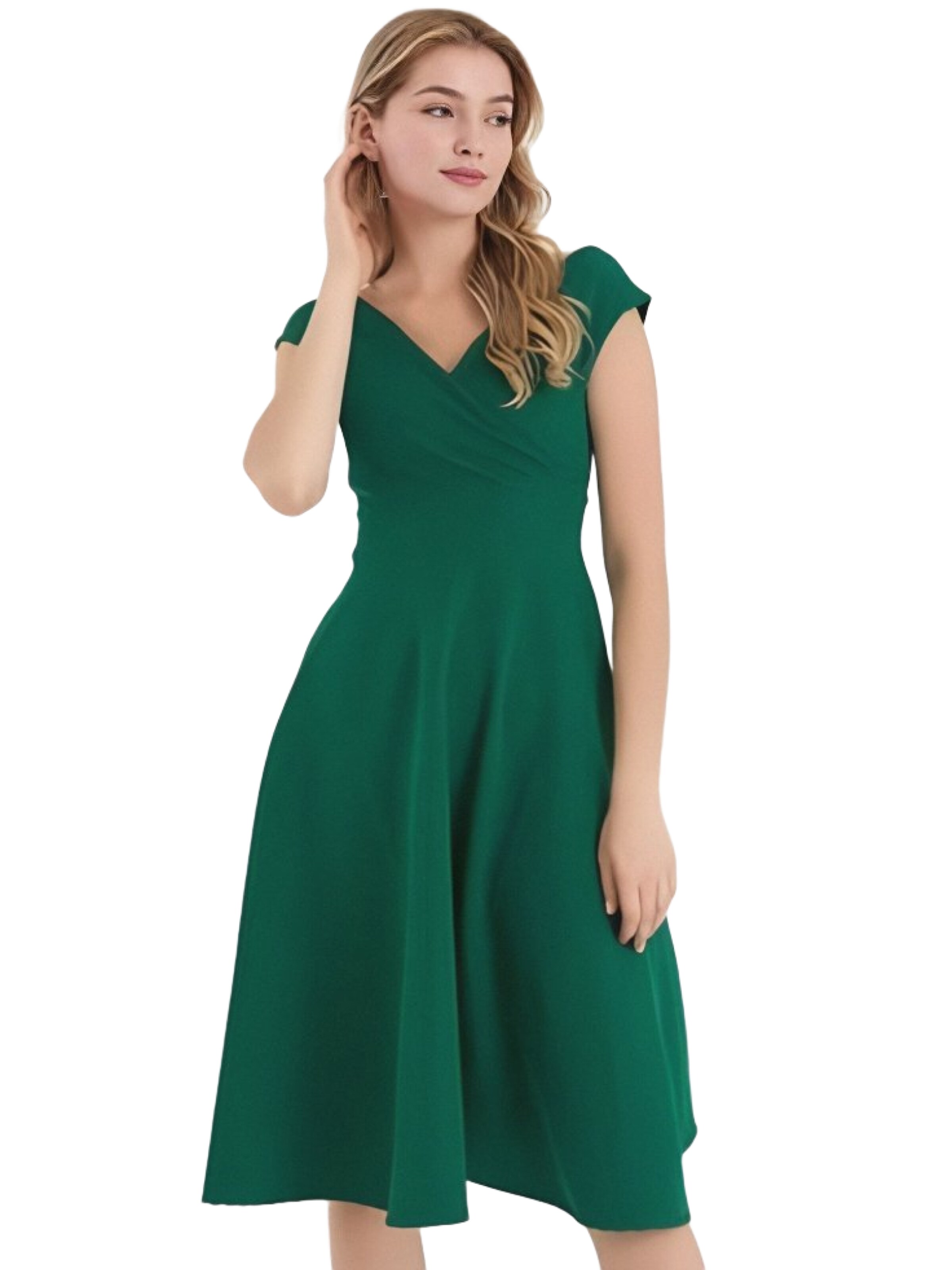Robe JANE's en vert : devant